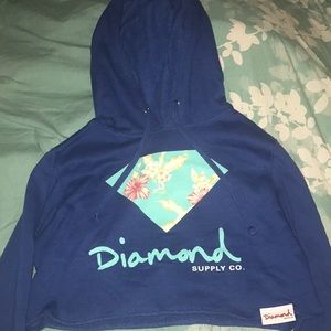 Diamond Supply Crop Hoodie